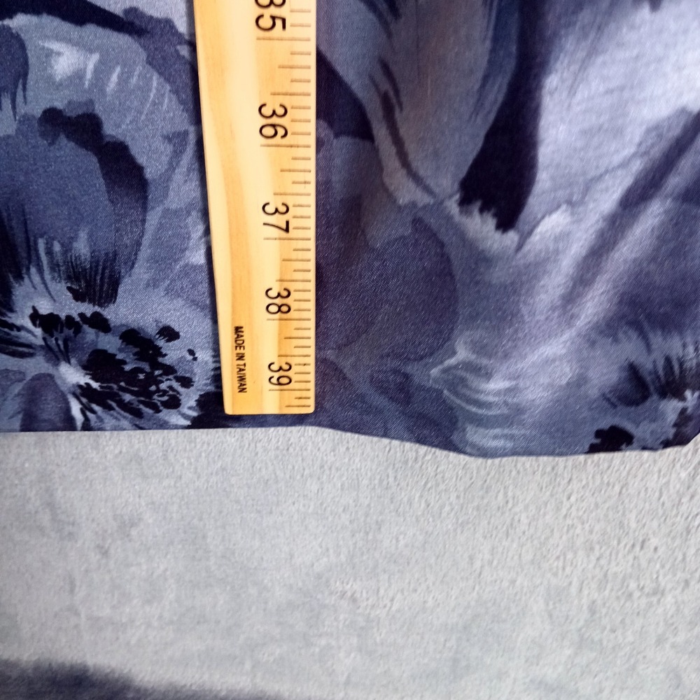 Adrianna Papell Dress Womens 10 Blue Floral Sheath Rosette Cocktail‎ Party NWOT - Picture 6 of 8